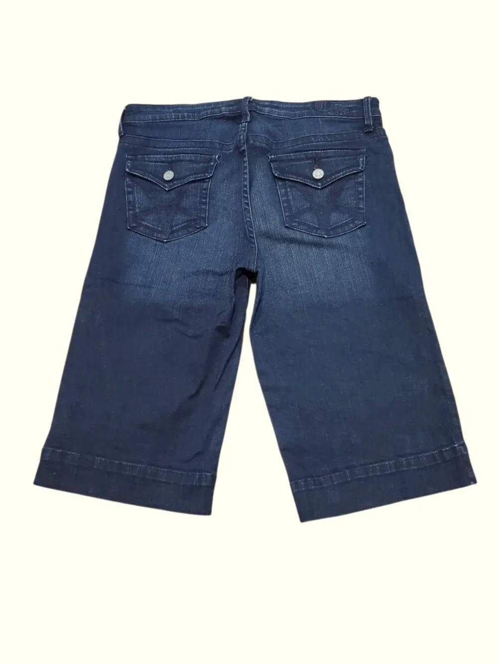 KUT from the Kloth SZ 10 Stretch Denim Bermuda Blue Jean Shorts